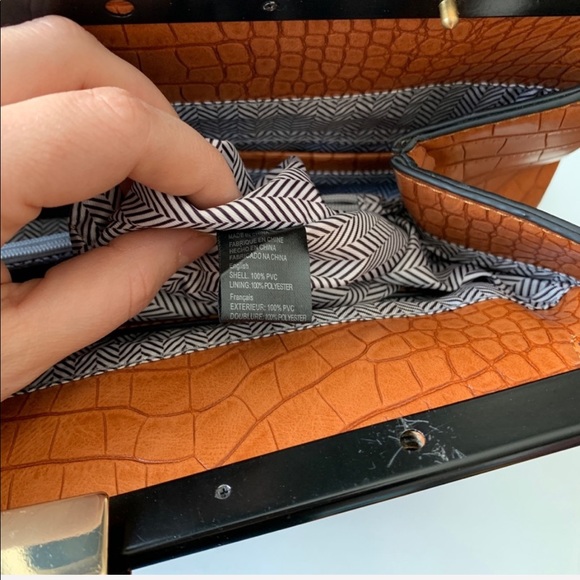 Isabelle light brown vegan leather purse - Picture 7 of 8